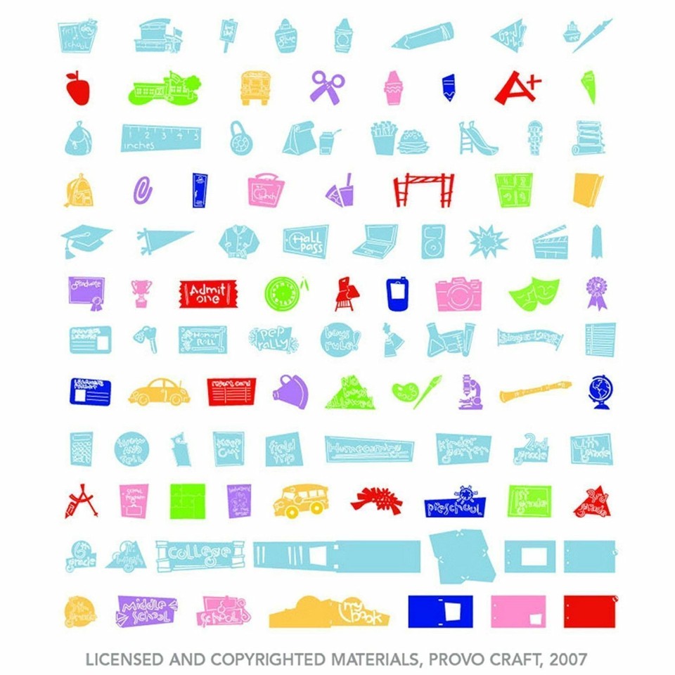 *New* Cricut LOCKER TALK *SALE* School Cartridge Factory Sealed Free