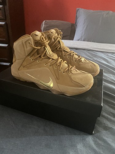 nike lebron 12 ext wheat