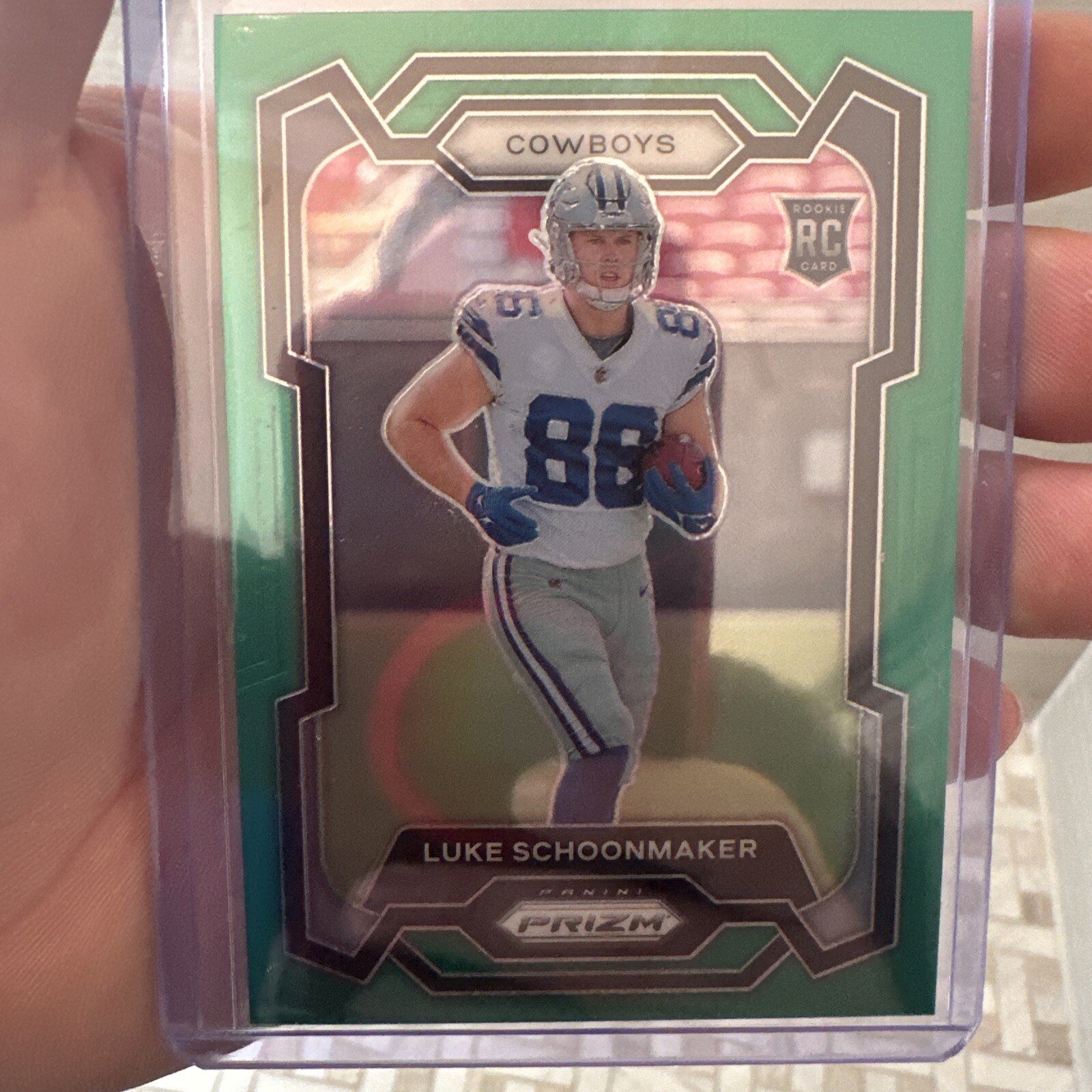 2023 Panini Prizm - Rookies Green Prizm #325 Luke Schoonmaker (RC)