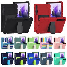 For Samsung Tab S7 FE 12.4" S7 S8 Shockproof Heavy Duty Armor Stand Case Cover