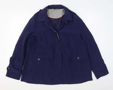 George Womens Blue Jacket Size 14 Button