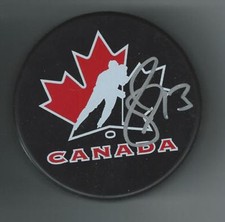 Andrew Cogliano Signed Team Canada Puck