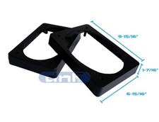 NEW 6 x 9" PAIR SPEAKER SPACER RINGS 1.5" DEPTH PAIR UNIVERSAL BLACK
