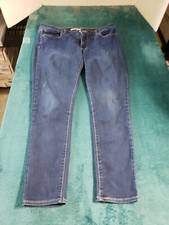 Levis 711 Jeans Size 32 Womens Blue Stretch Pants Denim Ladies Mid Rise Skinny