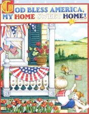 Irving Berlin-GOD BLESS AMERICA-Handcrafted Fridge Magnet-w/Mary Engelbreit art