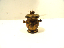 Vintage Dollhouse Miniature Brass Pot with Lid