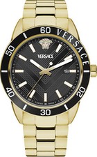 Image of Versace VEYCA0724 Greca Urban black gold Stainless Steel Men's Watch NEW