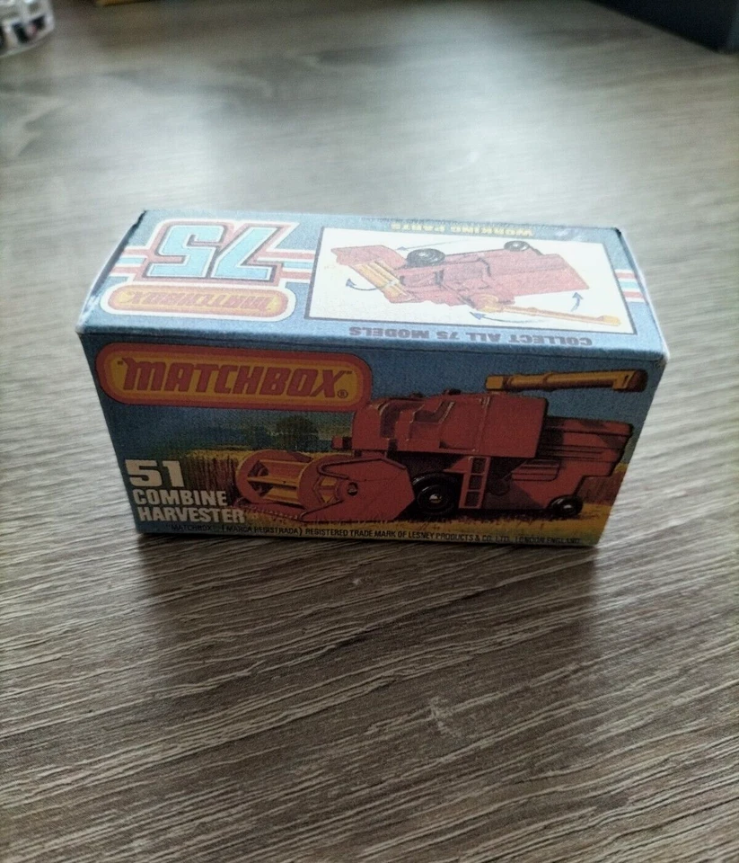 Matchbox Superfast - No51 Combine Harvester - Replica / Copy Box only - Image 2 of 3