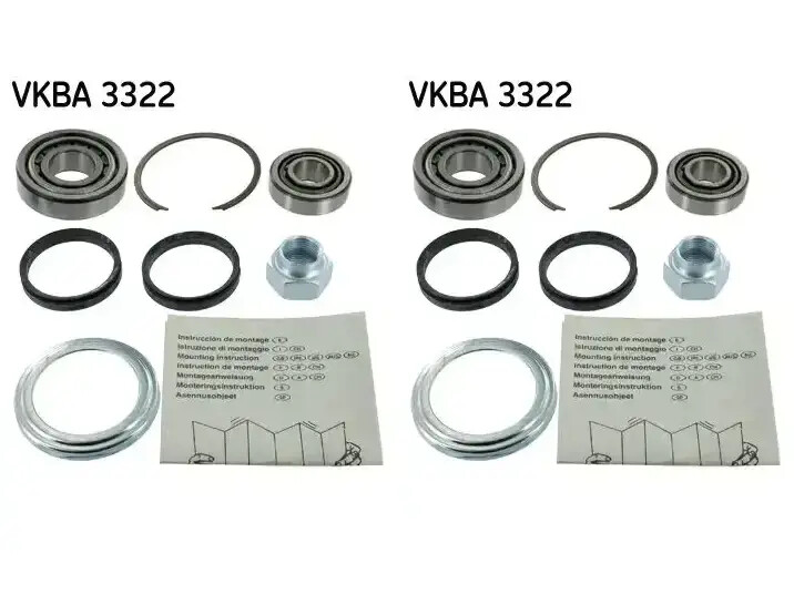 2 x Cuscinetto ruota SKF per DAIHATSU FEROZA