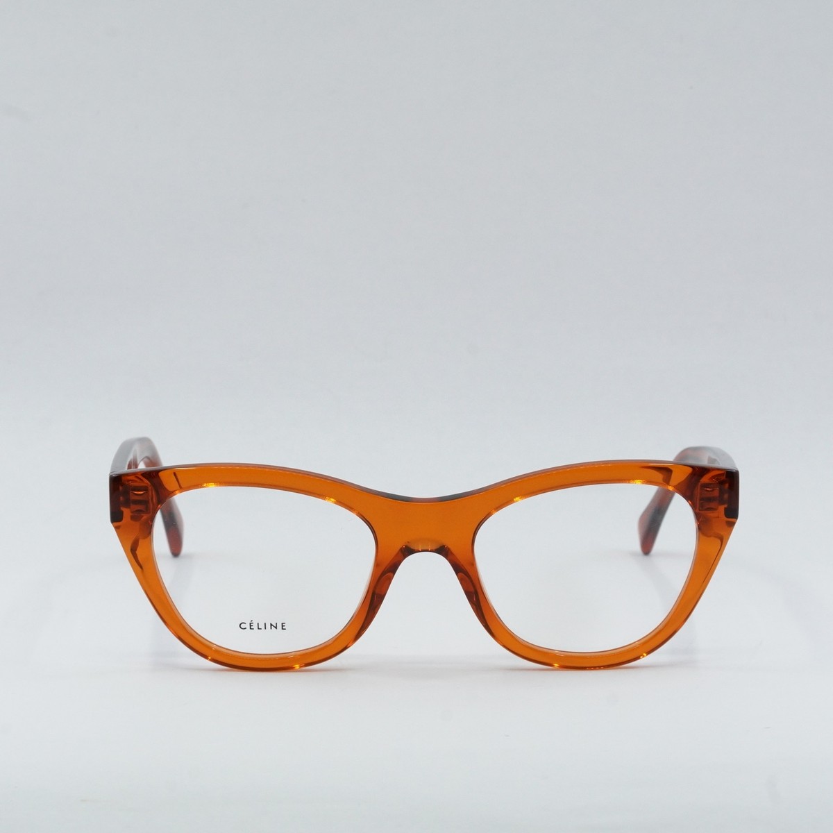?️ New Celine CL40277F 42J Sunglasses - Transparent Orange Frame, Brown Lenses Celine CL4002UN XXS (54 - 22) with Brown lenses and Tortoise  main image 2