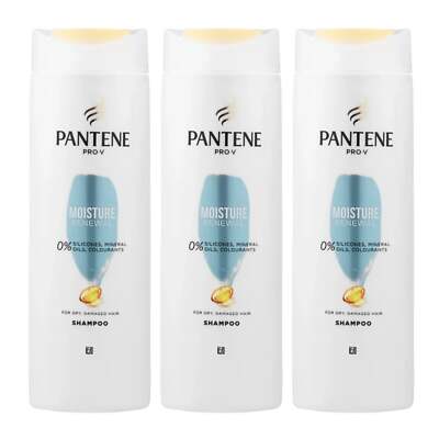 Pantene Pro-V Moisture Renewal Shampoo, 400ml (13.5oz) (Pack of 3)