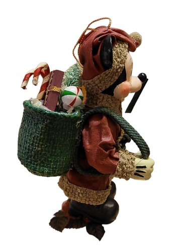 Vtg Kurt Adler Santa's World Mickey Santa Suit Table Piece Walt Disney Co 8" - Picture 6 of 11