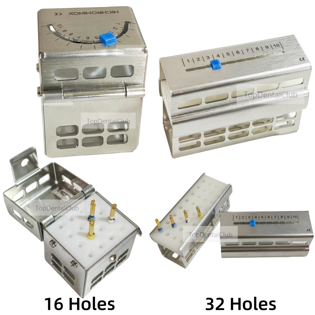 Dental Endo Root Files Stand Disinfection Box Sterile File Ruler 16/32 ...