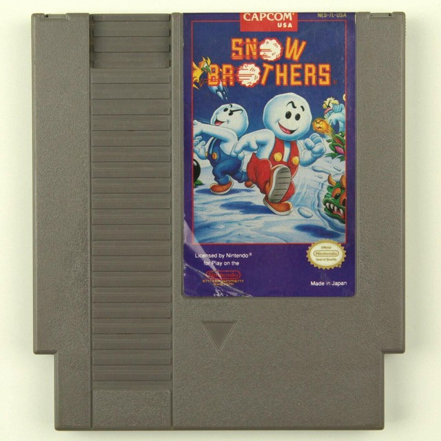Snow Brothers (NES Nintendo) AUTHENTIC GENUINE Cartridge Only *Label Peeling*