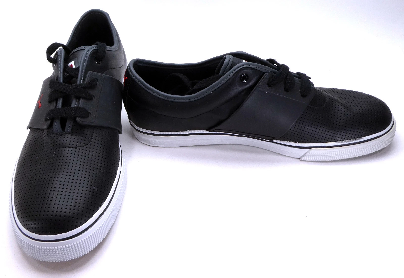 Scarpe Puma El Ace sneakers nere traforate in pelle non abbinate taglia 11 5 10 5