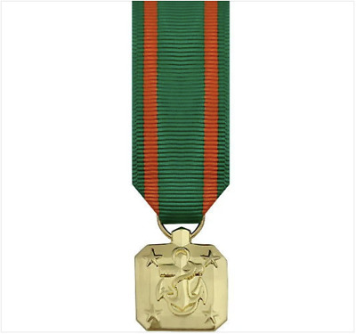 corps marine medal navy achievement miniature 24k anodized plated gold yardage ribbon