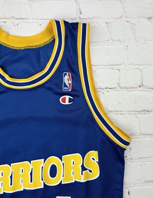 Golden State Warriors Basketball Jersey Adult 36 Blue Champion #4