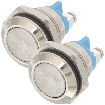  2 Pcs Door Bell Doorbell Button Push Replacement Buttons Repair Kit