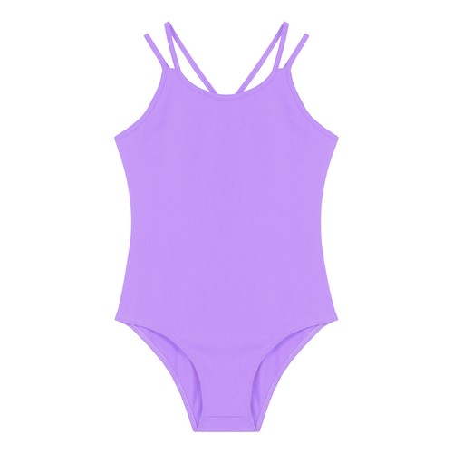 AU Kids Girls Double Straps Ballet Leotard Professional Dance Gymnastic Bodysuit - Picture 25 of 32