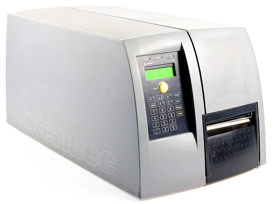 Intermec Easy Coder PM4i Thermo Barcode Drucker LAN USB streifiger Druck
