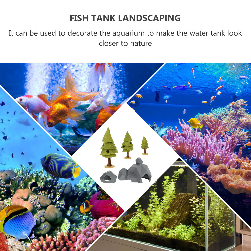 Aquarium Reptile Cave Aquarium Landscapes Fish Tank Shelter Aquarium