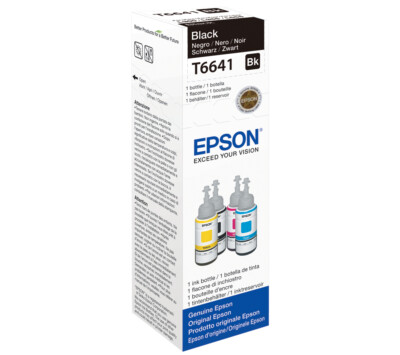 T6641 schwarz Epson Ecotank Druckertinte C13T664140