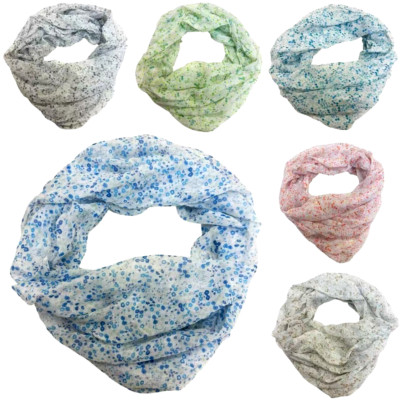 Blume Blümchen Seide Sommer Loop Verlauf Frühling Silk Schal Stola Tuch Style