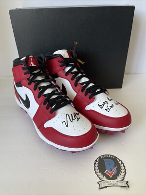 Nick Bosa Signed Jordan 1 Football Cleats Rare San Francisco 49ers