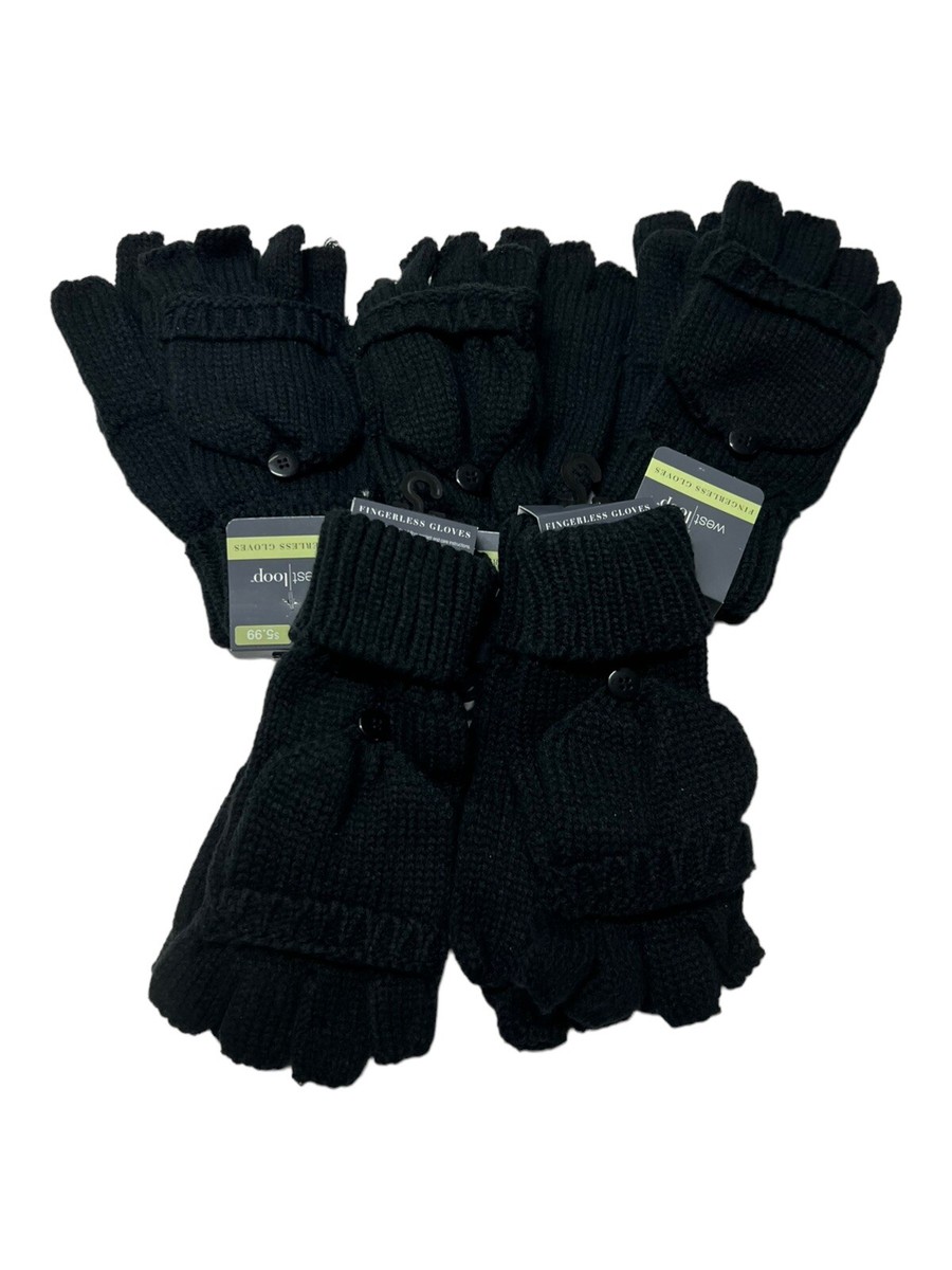 Winter Convertible Gloves West Loop Women's Fingerless Mittens