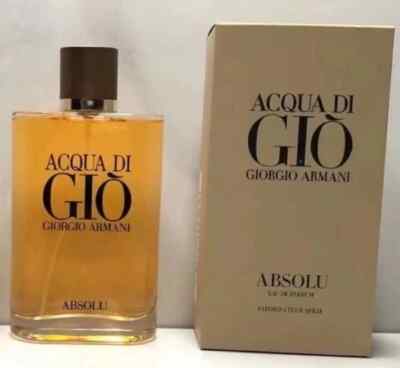 Acqua Di Gio Absolu by Giorgio Armani 4.2 oz EDP Spray for Men   New & Sealed