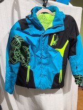 Spyder Kids Ski Snow Jacket Insulated Removable Hood Size 14