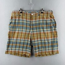 Vitnage Polo Ralph Lauren Shorts Mens 36 Madras Plaid Cotton Chino