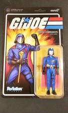 Super7 ReAction Figures G.I. Joe Cobra Commander 3.75 Size Action Fig