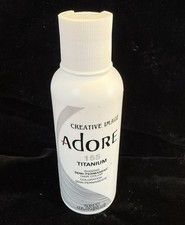 Adore Semi Permanent Hair Color 155 Titanium -Vegan Cruelty-Free Gray Sealed