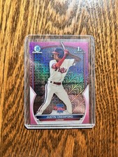 2023 Bowman Prospects Justin Crawford #BCP-3 1st Fuchsia Refractor /199 Phillies
