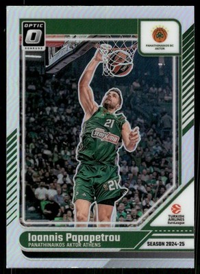 2024-25 Donruss Optic Turkish Airlines EuroLeague Holo 51 Ioannis Papapetrou BSK