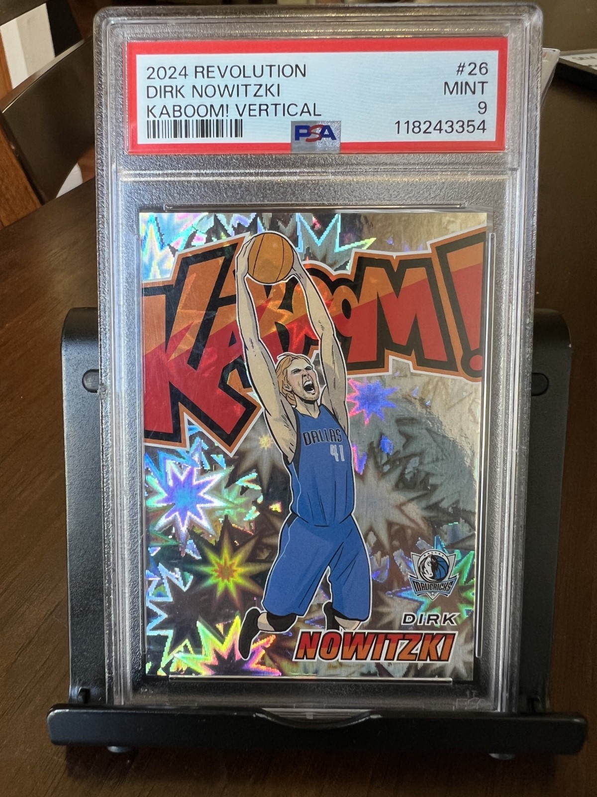2024 Revolution Dirk Nowitzki Kaboom Vertical PSA 9 RARE