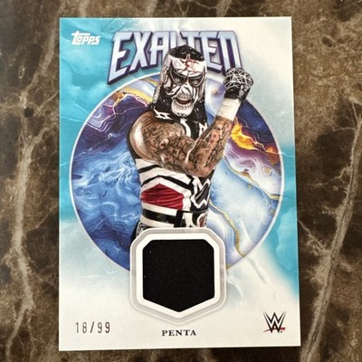 2025 Topps Exalted WWE Penta Aqua Event Used Relic 18/99   