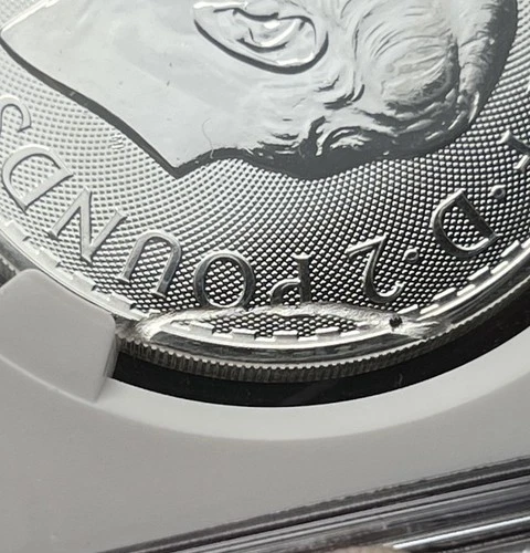 2023 Great Britain 1 oz .999 Britannia - HUGE Struck Thru - NGC Gem Unc - Q2388