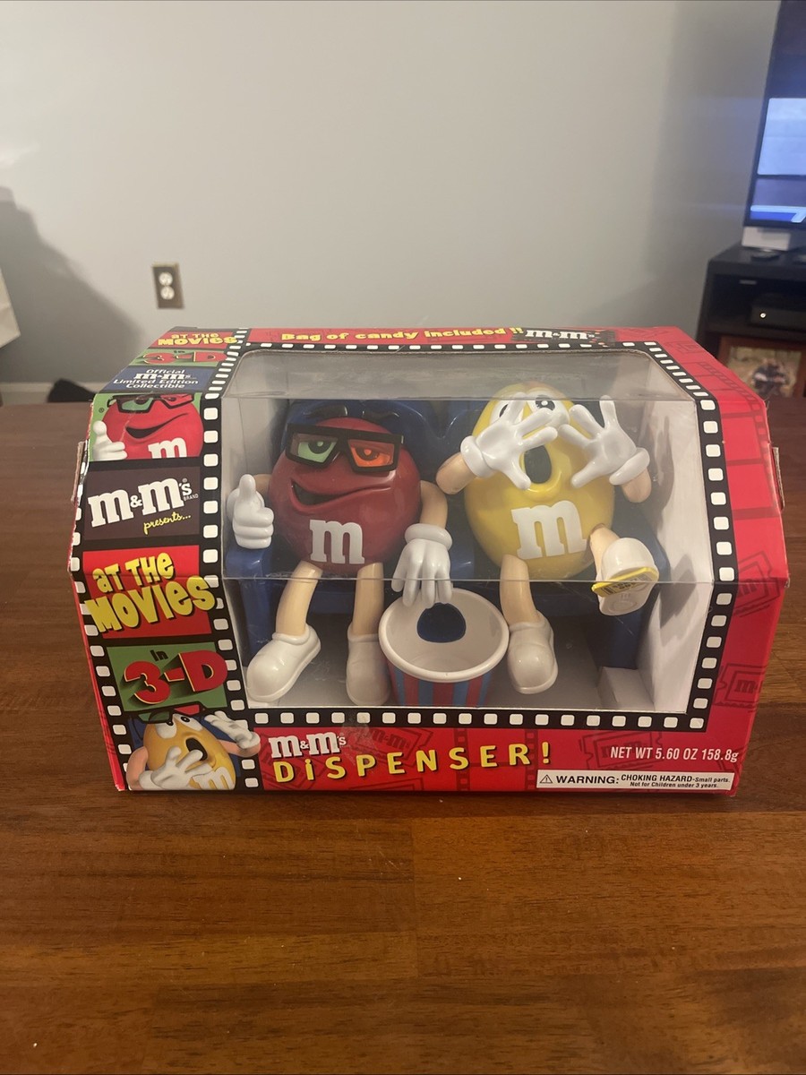 ぬいぐるみ M&M's At The Movies Dispenser M&M's At The Movies In 3-D Candy Dispenser Red and Yellow