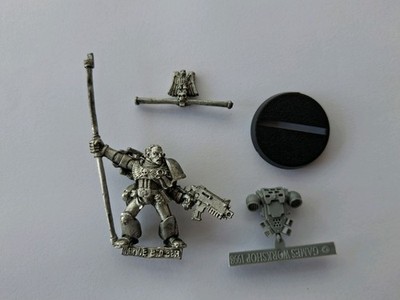 Classic Space Marine Standard Bearer Warhammer 40k Metal OOP Command Squad