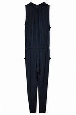 MICHAEL Michael Kors Sleeveless V-Neck Jumpsuit Black Size M with Pockets