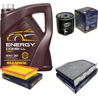 SCT Inspektionspaket 5L Mannol Energy 5W-30 FüR VW Golf V 1.4 16V Caddy III
