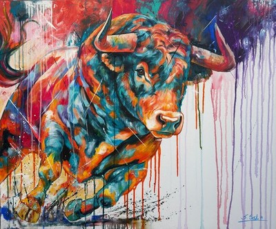 ARTIST ORIGINAL 100cm x 120cm Abstrakt Gemälde Modern XXL Bilder - Exklusive-ART