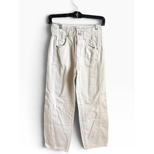 Free People We The Free Aster Straight Jeans Cream 24 Short NWT