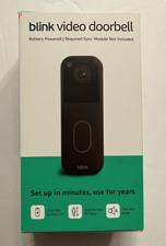 Blink Video Doorbell, Wireless with 2 Year Battery Life, Add On Doorbell, Black