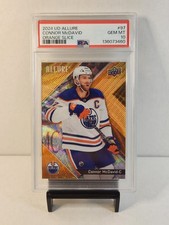 2024 Upper Deck Allure #97 Connor McDavid Orange Slice PSA Gem 10 Oilers POP 1
