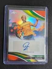 2025 Topps Chrome Rafael Nadal Orange Refractor Auto /25