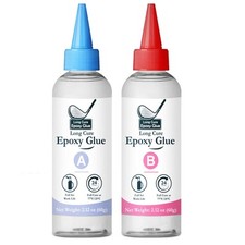 Golf Club Epoxy - 4.2oz Long Cure Golf Shaft Repair - Golf Epoxy Glue for All...