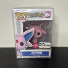 NEW Pokémon Funko Pop Espeon Flocked Amazon Exclusive In Protector